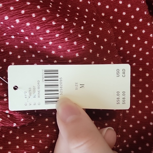 Off the shoulder red tank - Picture 3 of 4